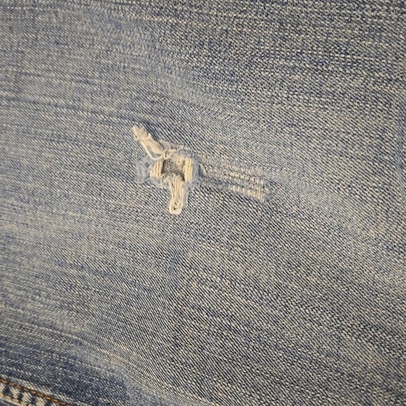 Paris Blues Jeans Womens Size 17 Light Blue Distressed Flare Leg - Picture 8 of 14